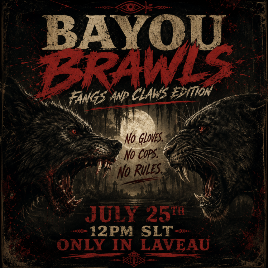 Bayou_Brawls_Fangs_and_Claws Bayou Brawl: Fangs, Claws Edition: The Hound, the Saint-James and the Bloodbath